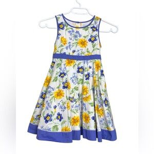 Polly & Friends 100% cotton dress with crinoline and underskirt